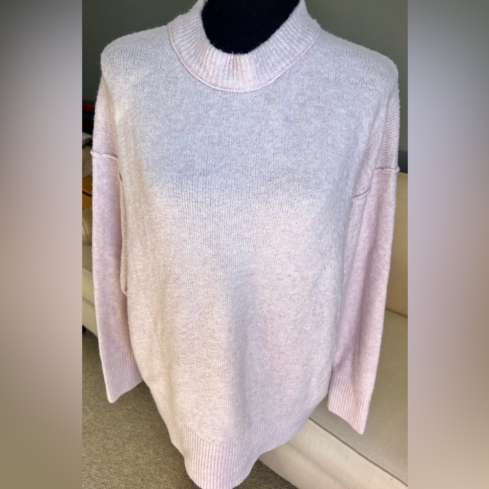 💜 Aerie Oversized Mock Neck Sweater – Lilac | Size XS (Fits More!)